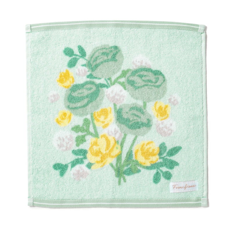 Ballot Antibacterial Deodorizing Handkerchief Flower Green