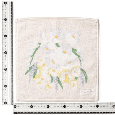 Ballot Antibacterial Deodorizing Handkerchief Flower White
