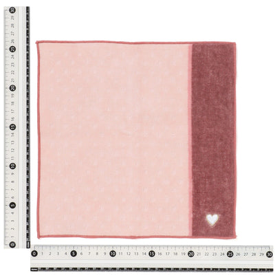 BALLOT 抗菌除臭手帕 心型 粉紅色