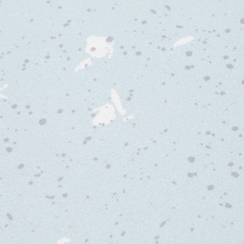 Diatomaceous Earth Soft Bath Mat Semi-Circular Terrazzo Light Blue