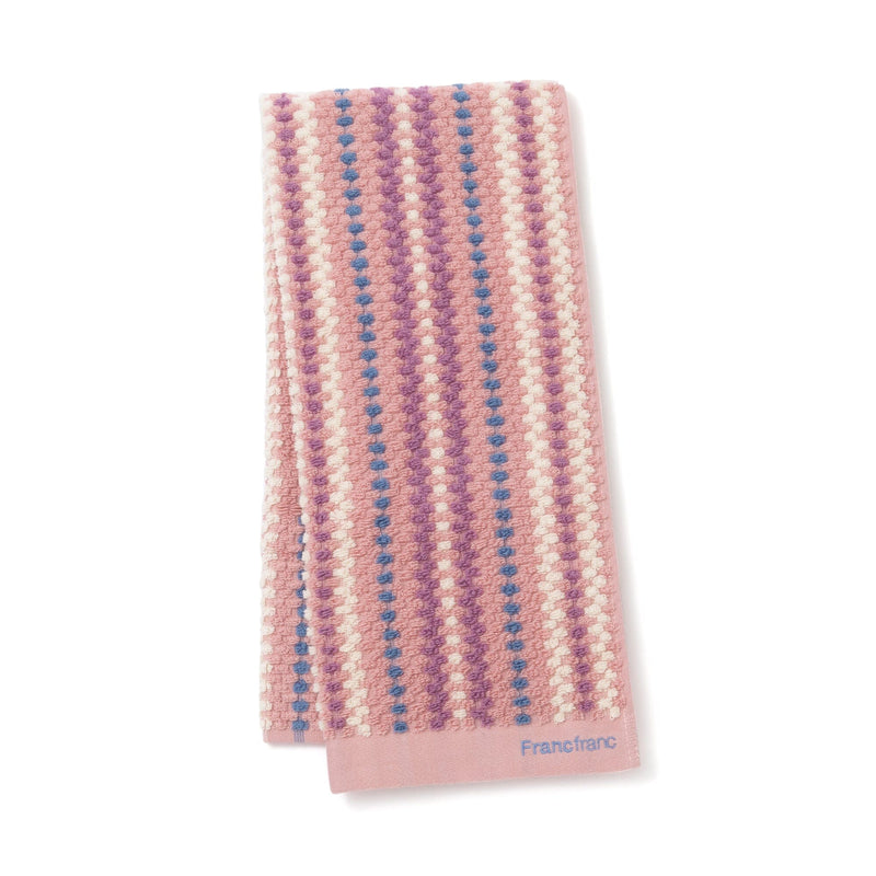 Antibacterial and Deodorizing Cozy Jacquard Face Towel Pink