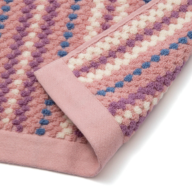 Antibacterial and Deodorizing Cozy Jacquard Face Towel Pink