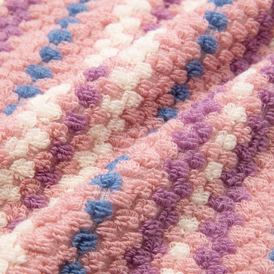 Antibacterial and Deodorizing Cozy Jacquard Face Towel Pink