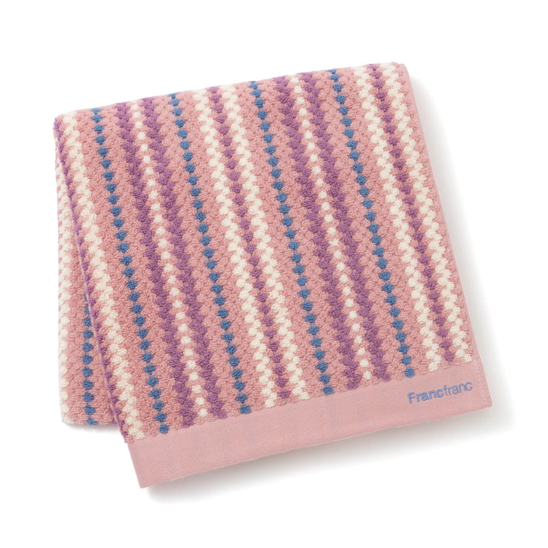 Antibacterial and Deodorizing Cozy Jacquard Bath Towel Pink