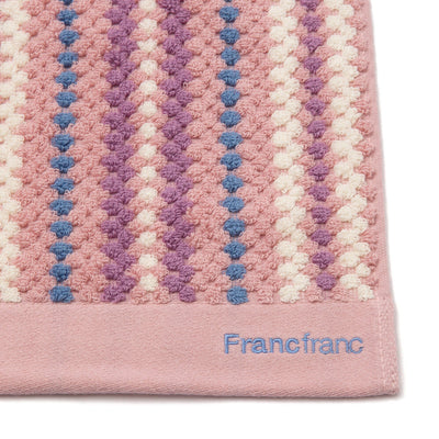Antibacterial and Deodorizing Cozy Jacquard Bath Towel Pink
