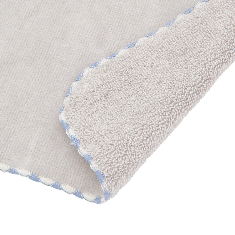 Christmas Handkerchief & Snow Globe Set Tree Light Blue