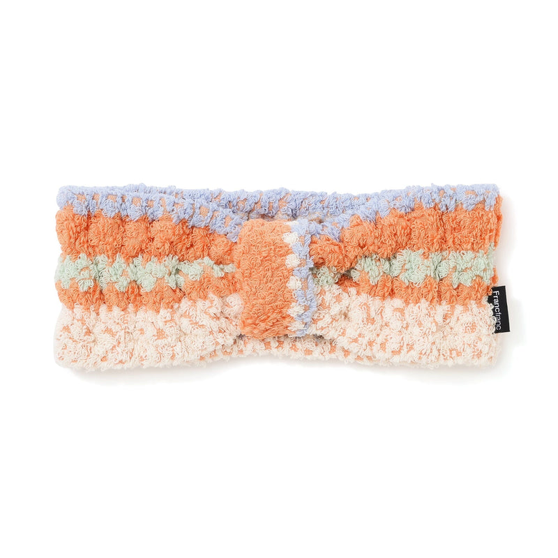 Antibacterial and Deodorizing Cozy Jacquard Hairband Orange