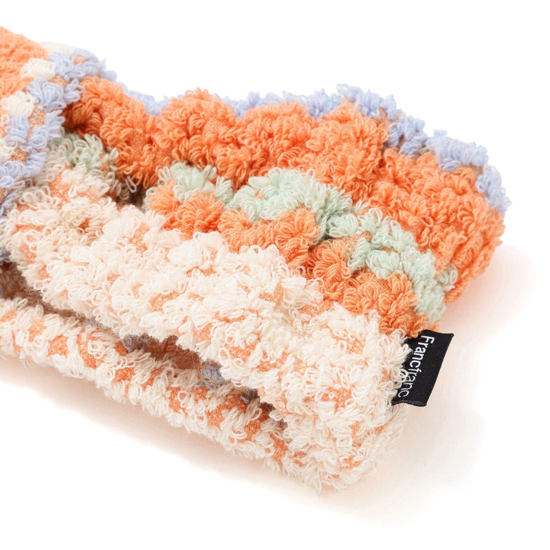 Antibacterial and Deodorizing Cozy Jacquard Hairband Orange