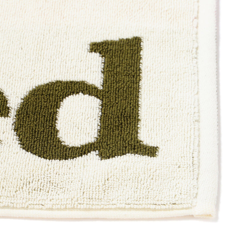 Antibacterial and Deodorizing Towel Mat Typo Relax Ivory