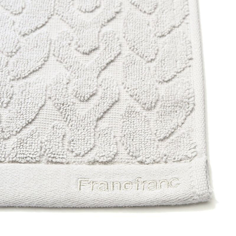 Antibacterial And Deodorizing Knit Towel Mat Gray