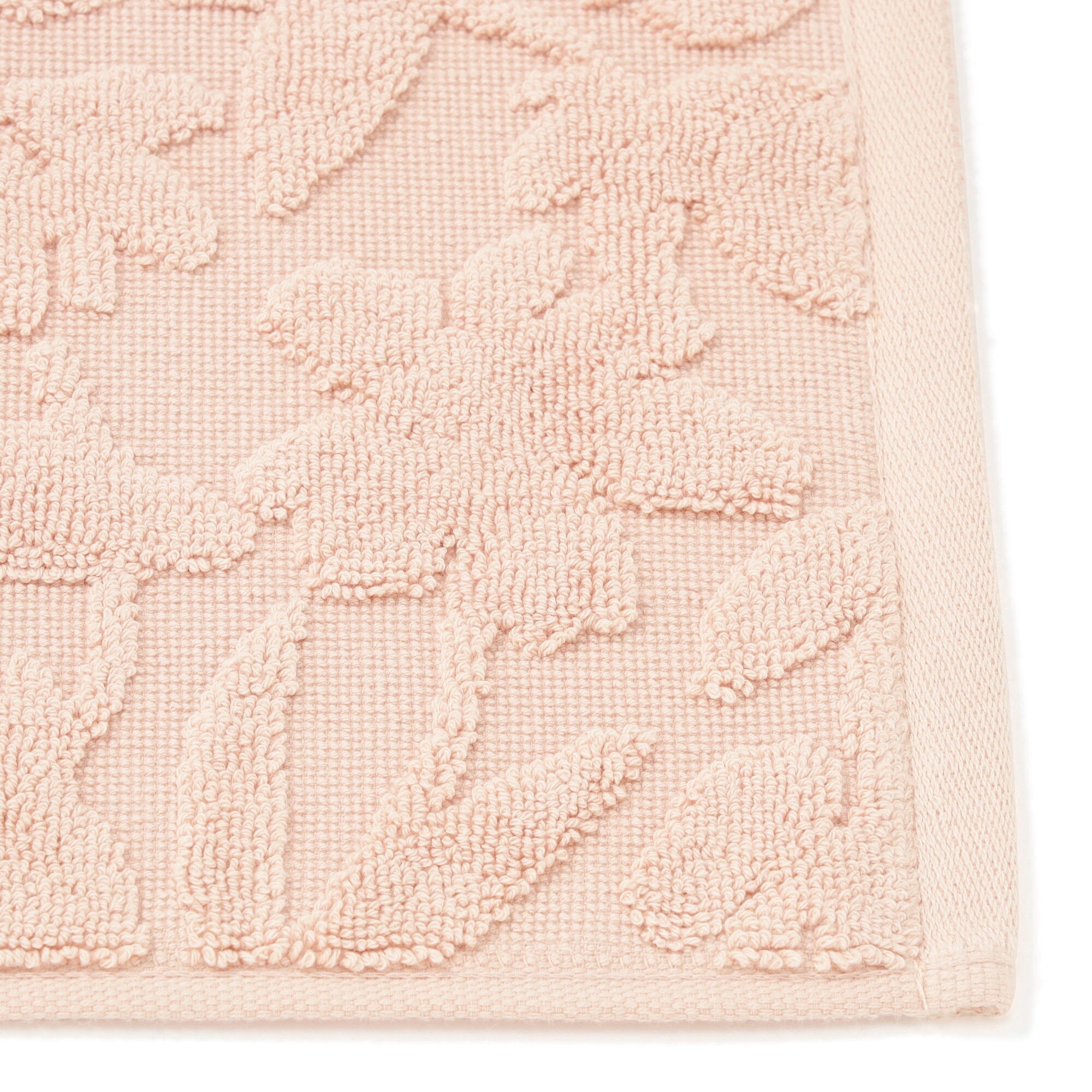 Vale Set Towel Mat Flower Pink