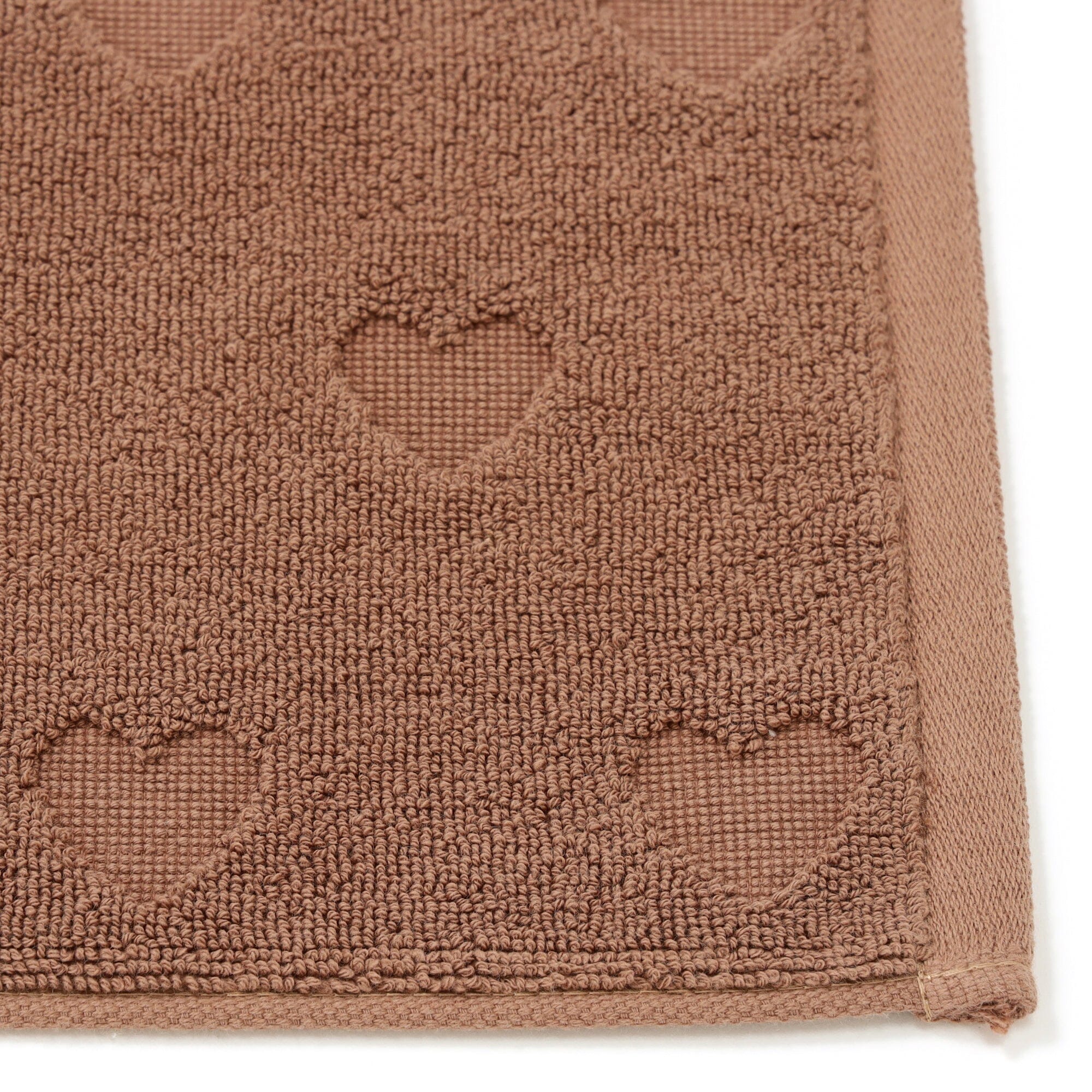 Vale Set Towel Mat Heart Brown