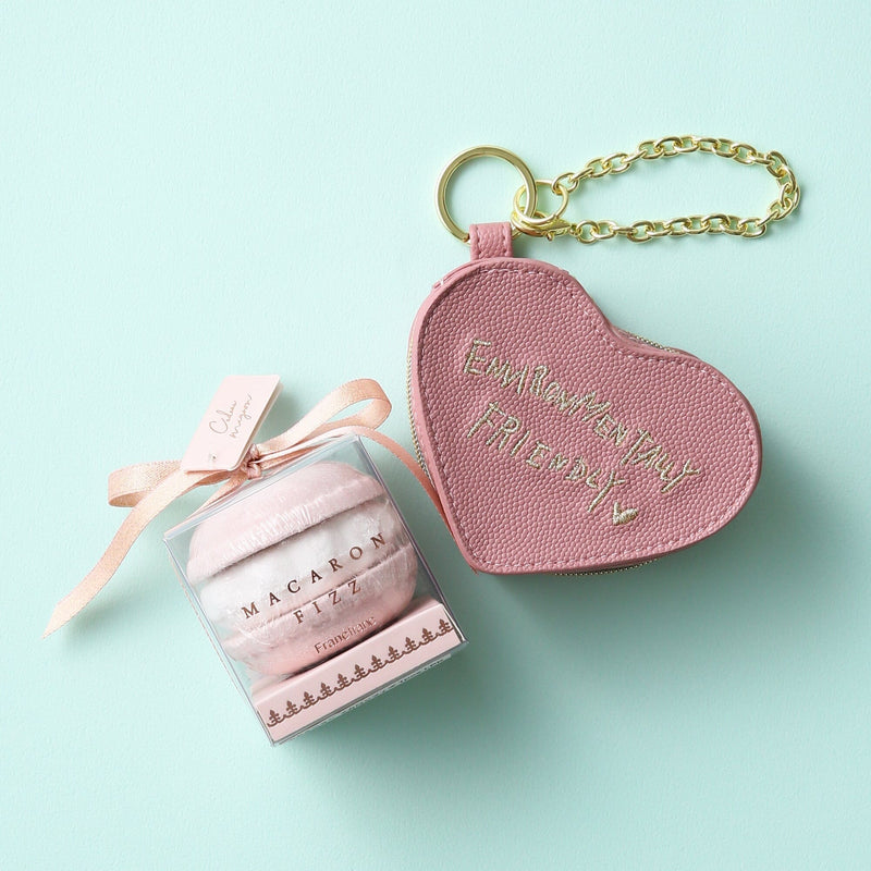 Bag Charm Eco Bag Heart Pink