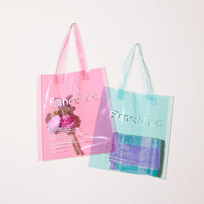 Clear Tote Bag  Pink