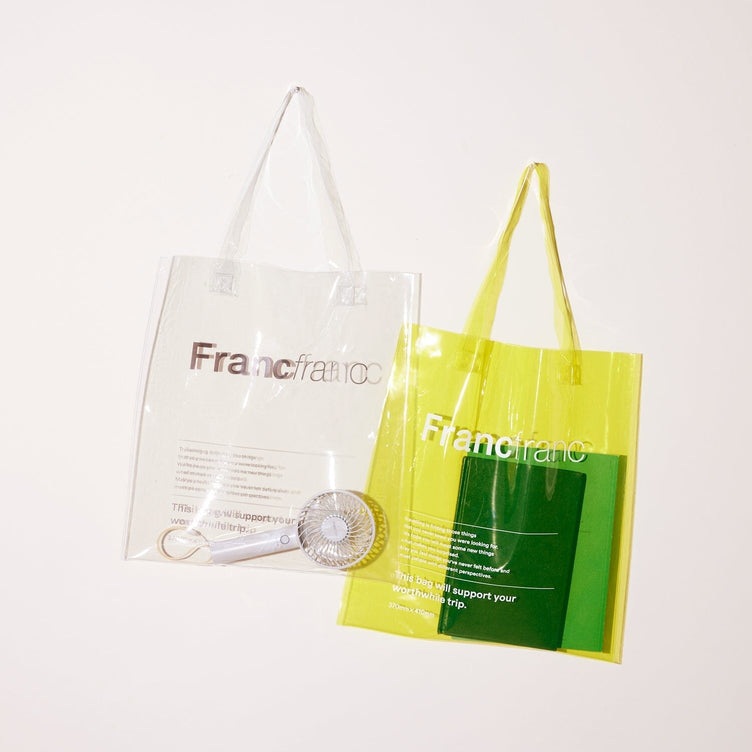 Clear Tote Bag  Yellow