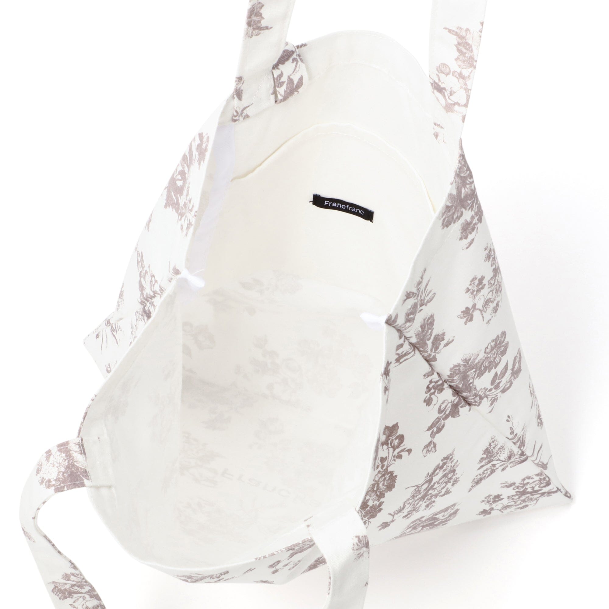 手提包 經典花朵 小號 米色