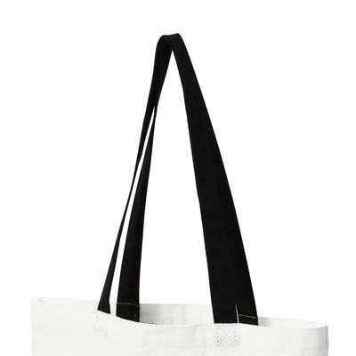 Logo Tote Typography Small Ivory