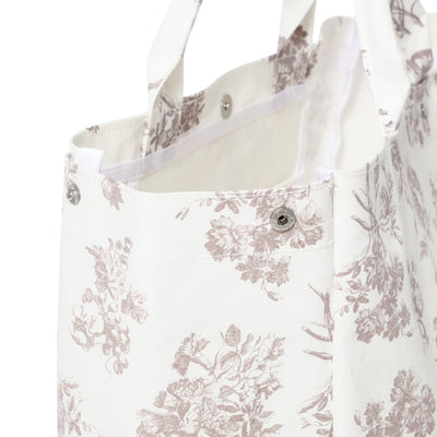 Logo Tote Bag 2 Classic Flower Large Beige