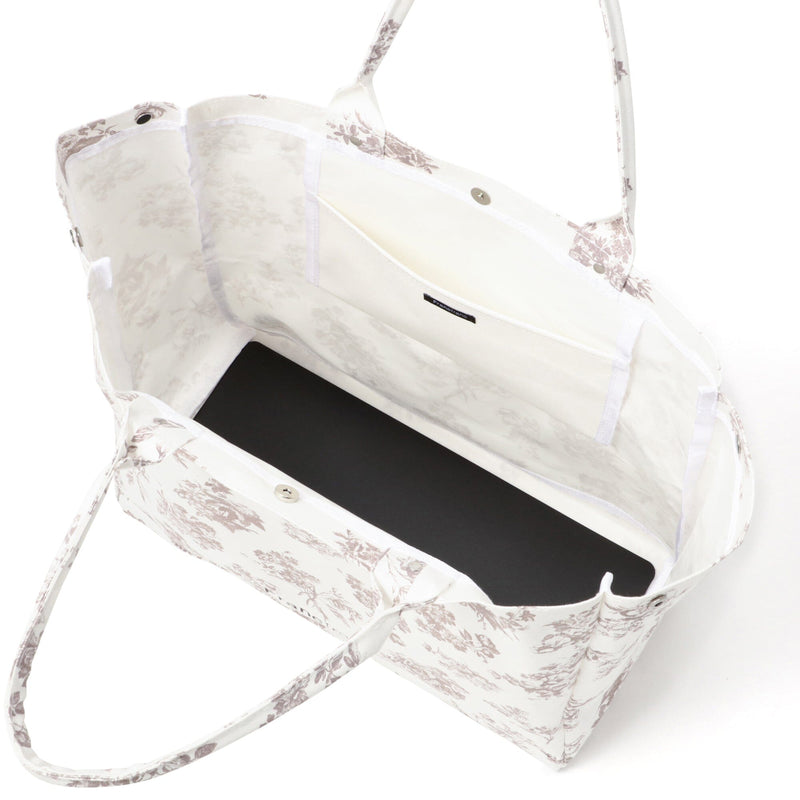 Logo Tote Bag 2 Classic Flower Large Beige