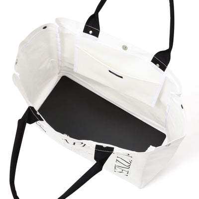 Logo Tote Bag 2 Typography Large Ivory