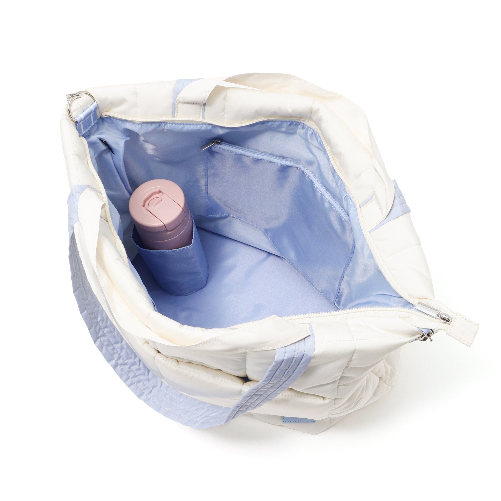 Popstitch Quilt Travel Bag Ivory