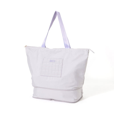 Pop Stitch Quilt Carry-On Tote Light Grey