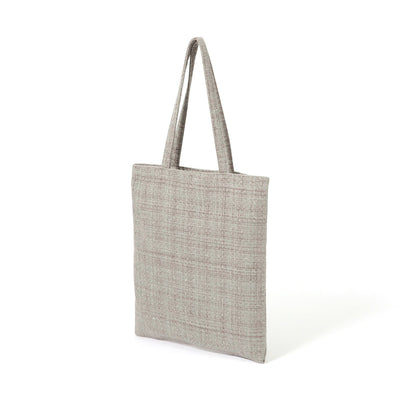 Logo Tote Bag Tweed Small Gray