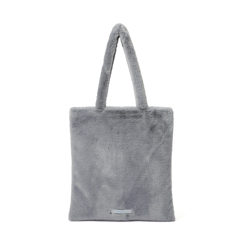 Logo Tote Bag Fur Small Blue