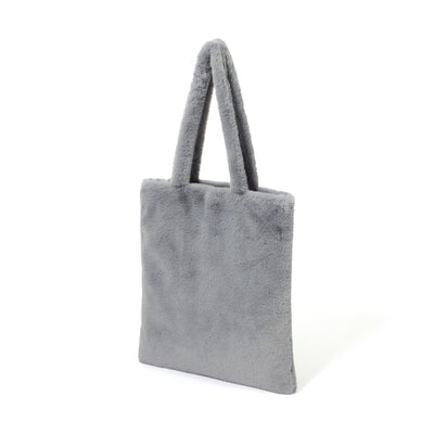Logo Tote Bag Fur Small Blue