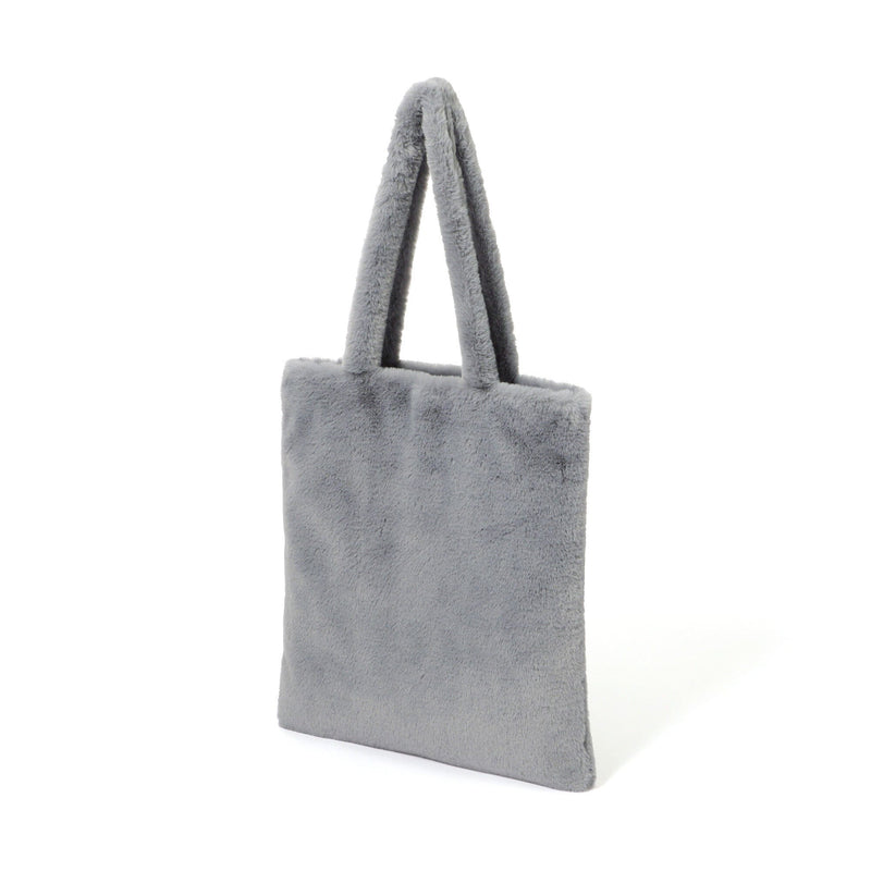 Logo Tote Bag Fur Small Blue