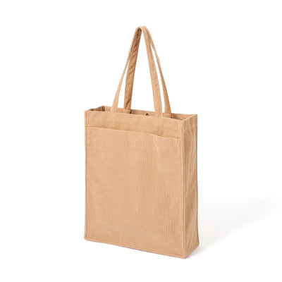 Logo Tote Bag Corduroy Medium Beige