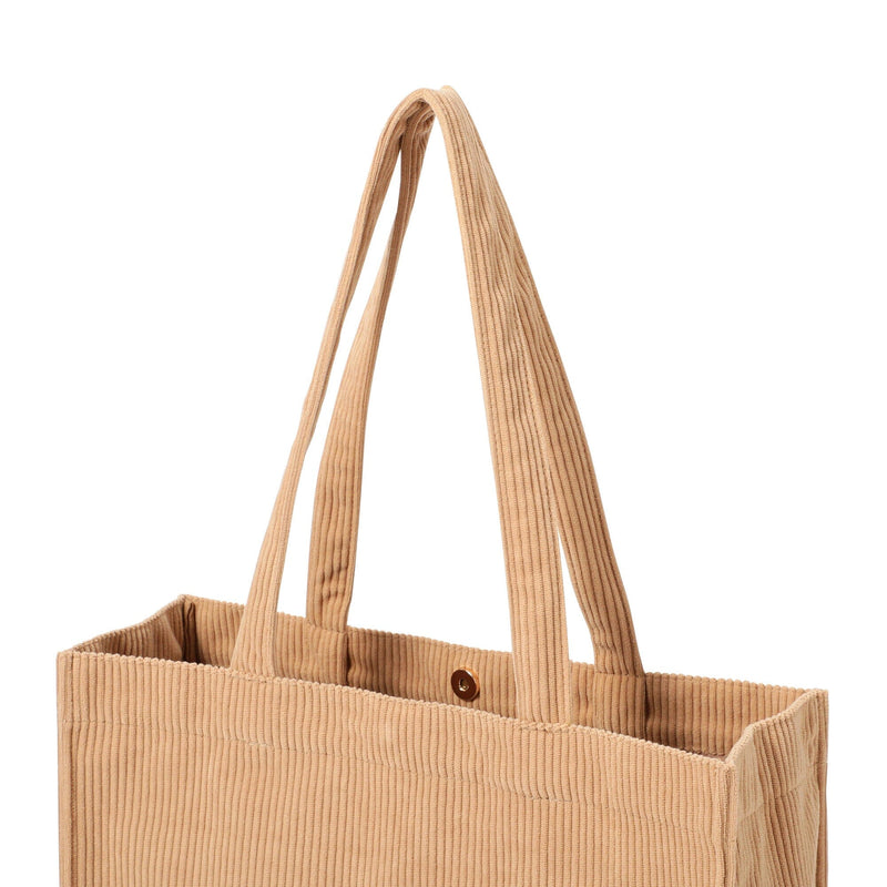 Logo Tote Bag Corduroy Medium Beige