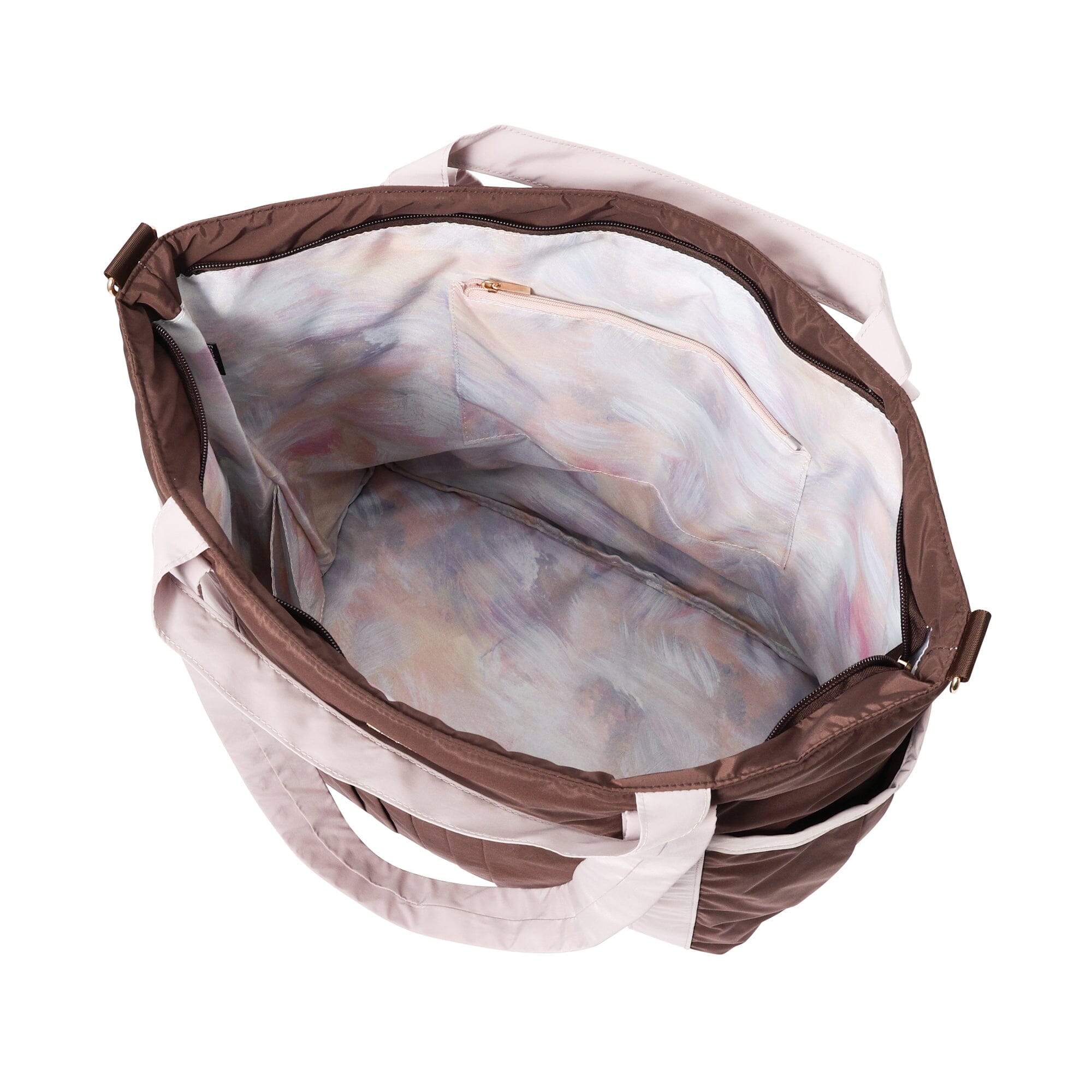 Modern Palette Travel Bag Brown x Pink