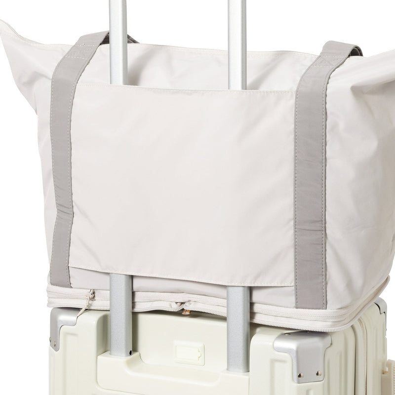 Modern Palette 2-Way Carry-On Tote Beige x Gray