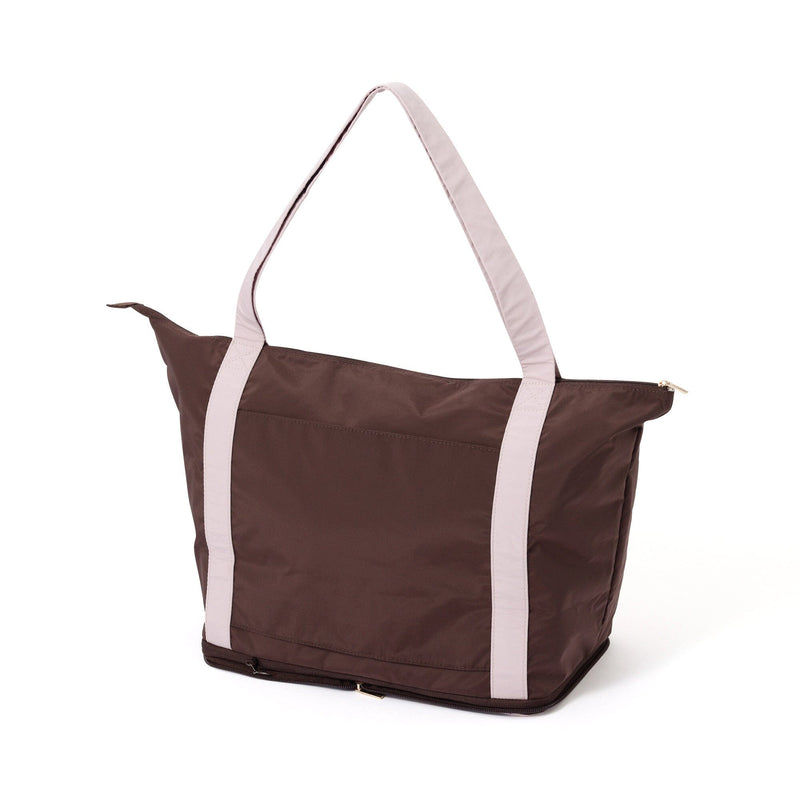 Modern Palette 2-Way Carry-On Tote Brown x Pink