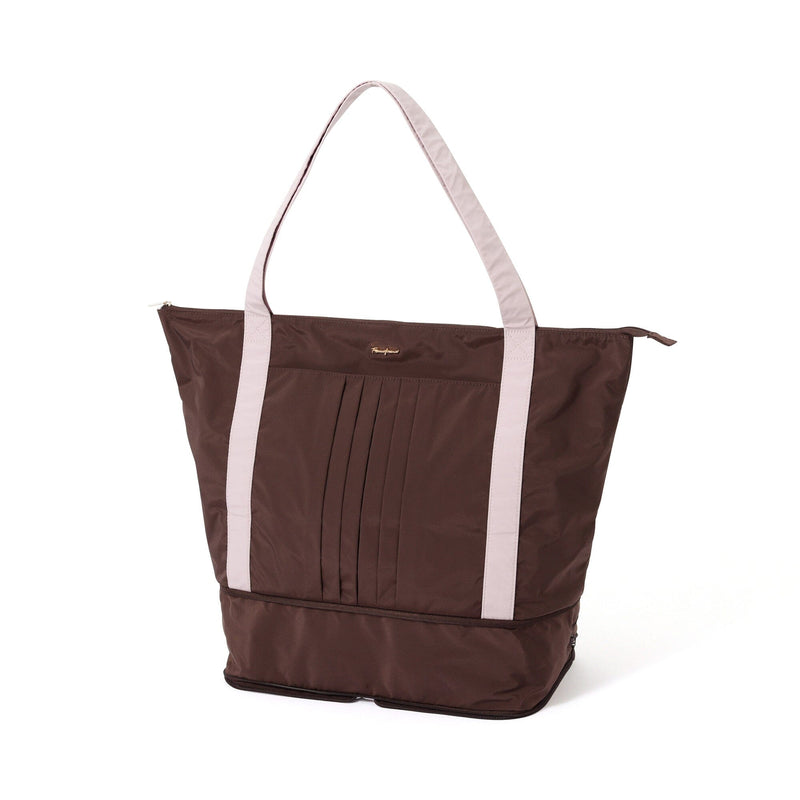 Modern Palette 2-Way Carry-On Tote Brown x Pink