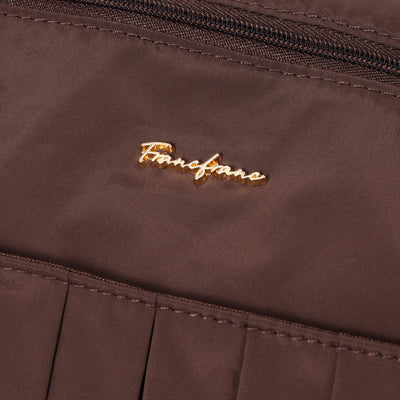 Modern Palette 2-Way Carry-On Tote Brown x Pink