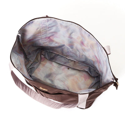 Modern Palette 2-Way Carry-On Tote Brown x Pink