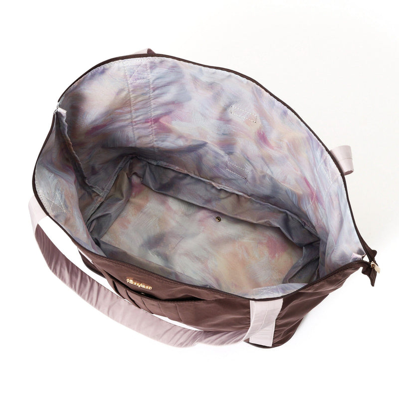 Modern Palette 2-Way Carry-On Tote Brown x Pink