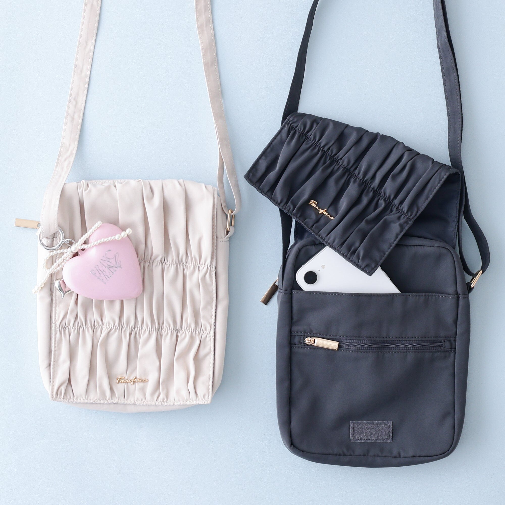 Classic Flower Travel Sacoche Dark Gray