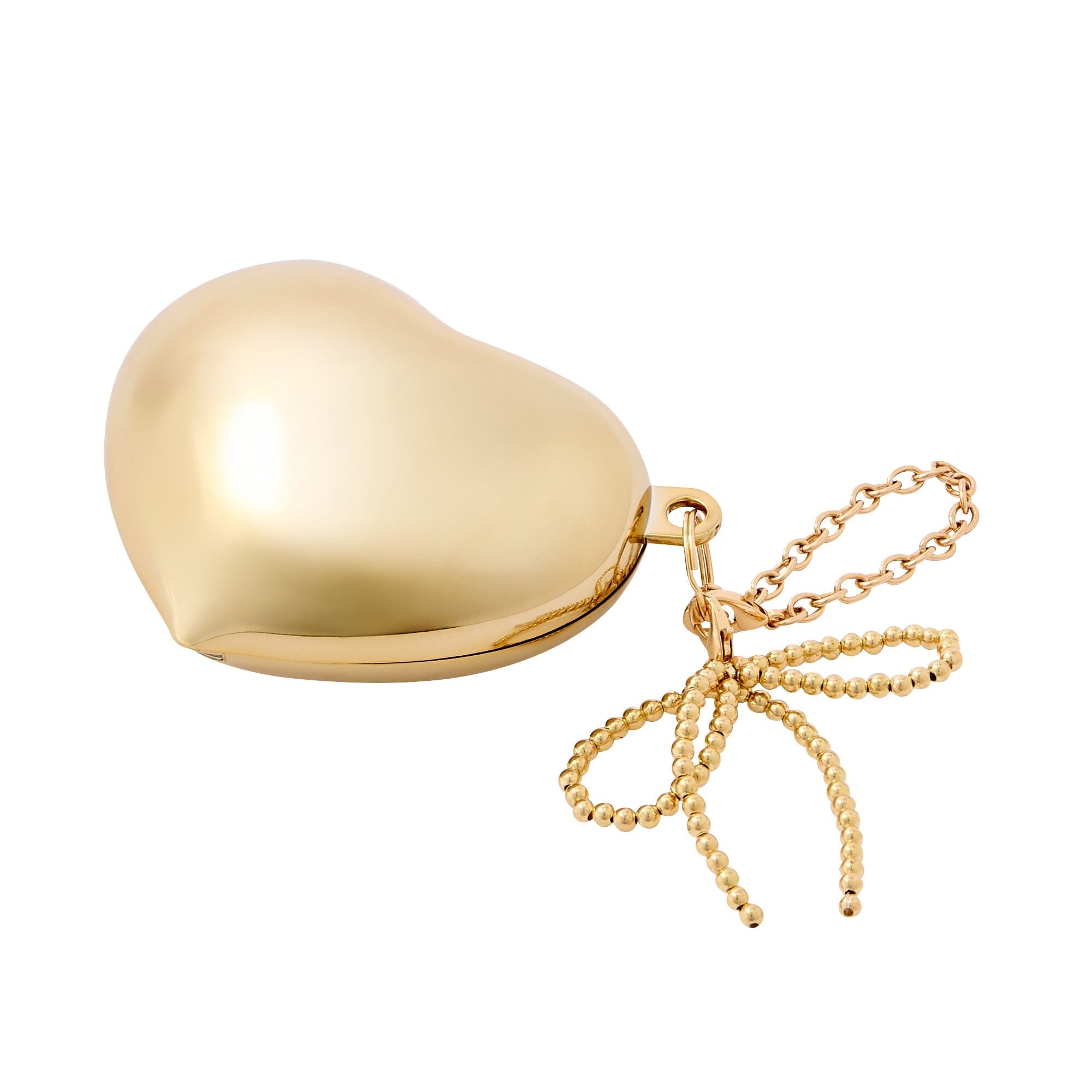 Bag Charm Eco Bag Hard Heart Gold