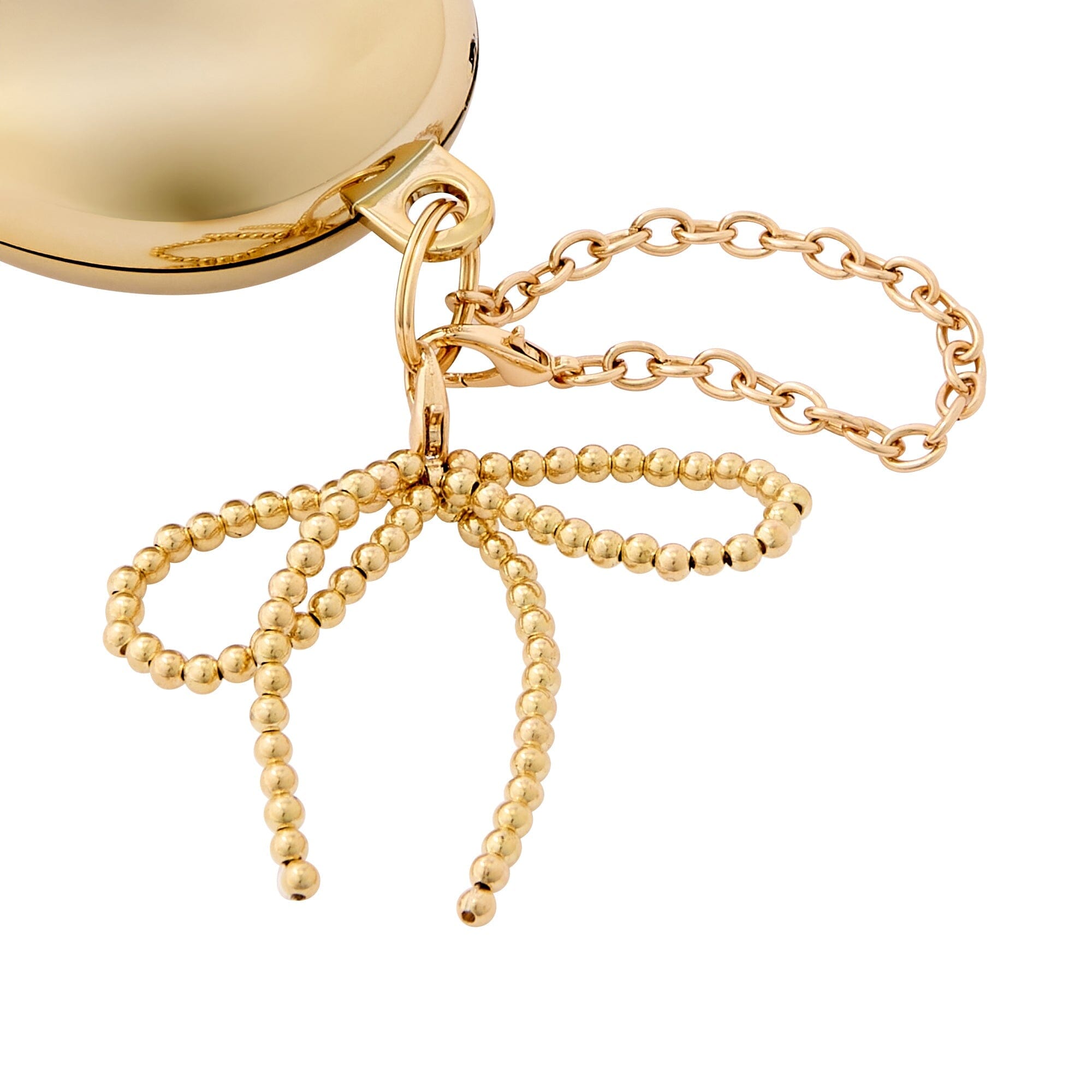 Bag Charm Eco Bag Hard Heart Gold