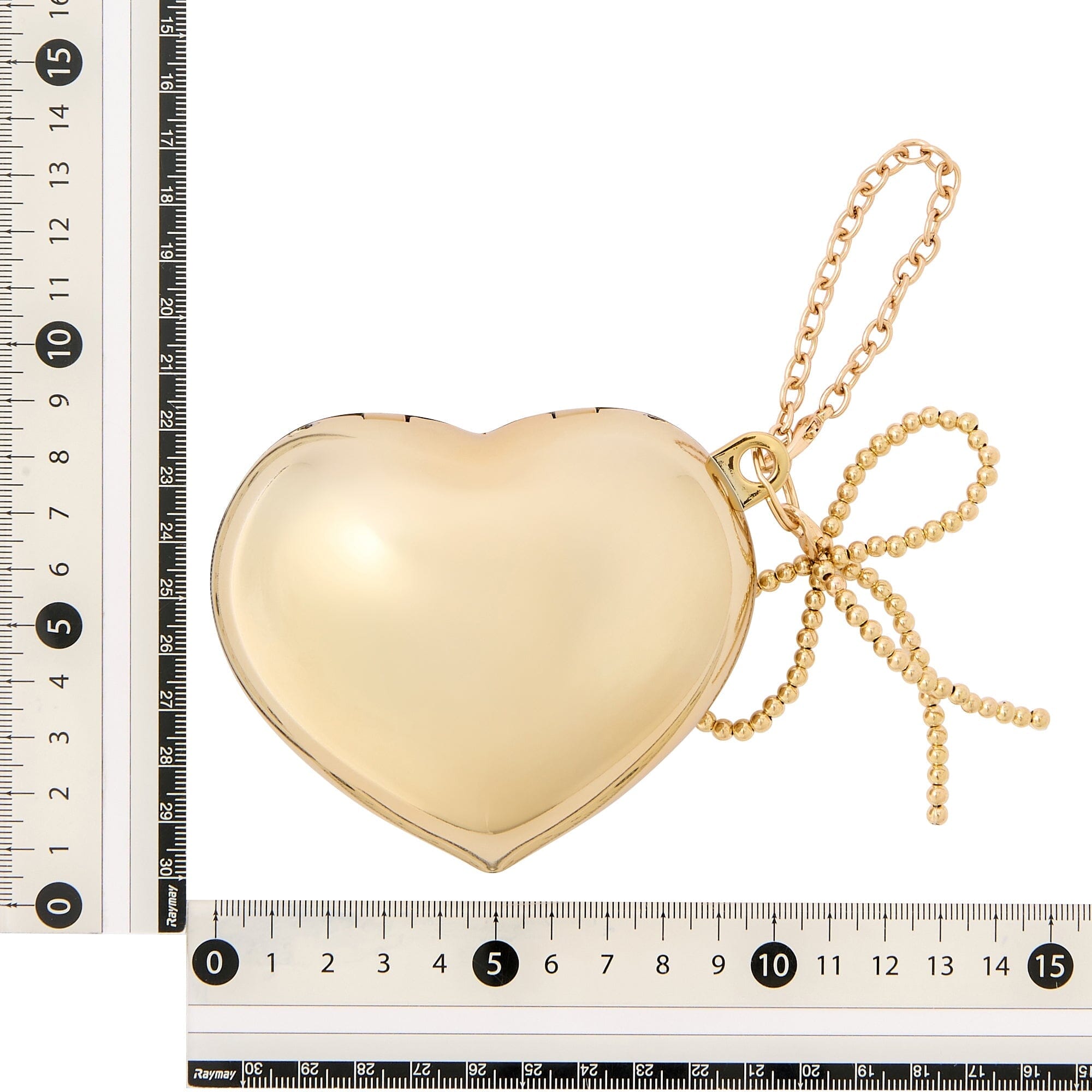 Bag Charm Eco Bag Hard Heart Gold