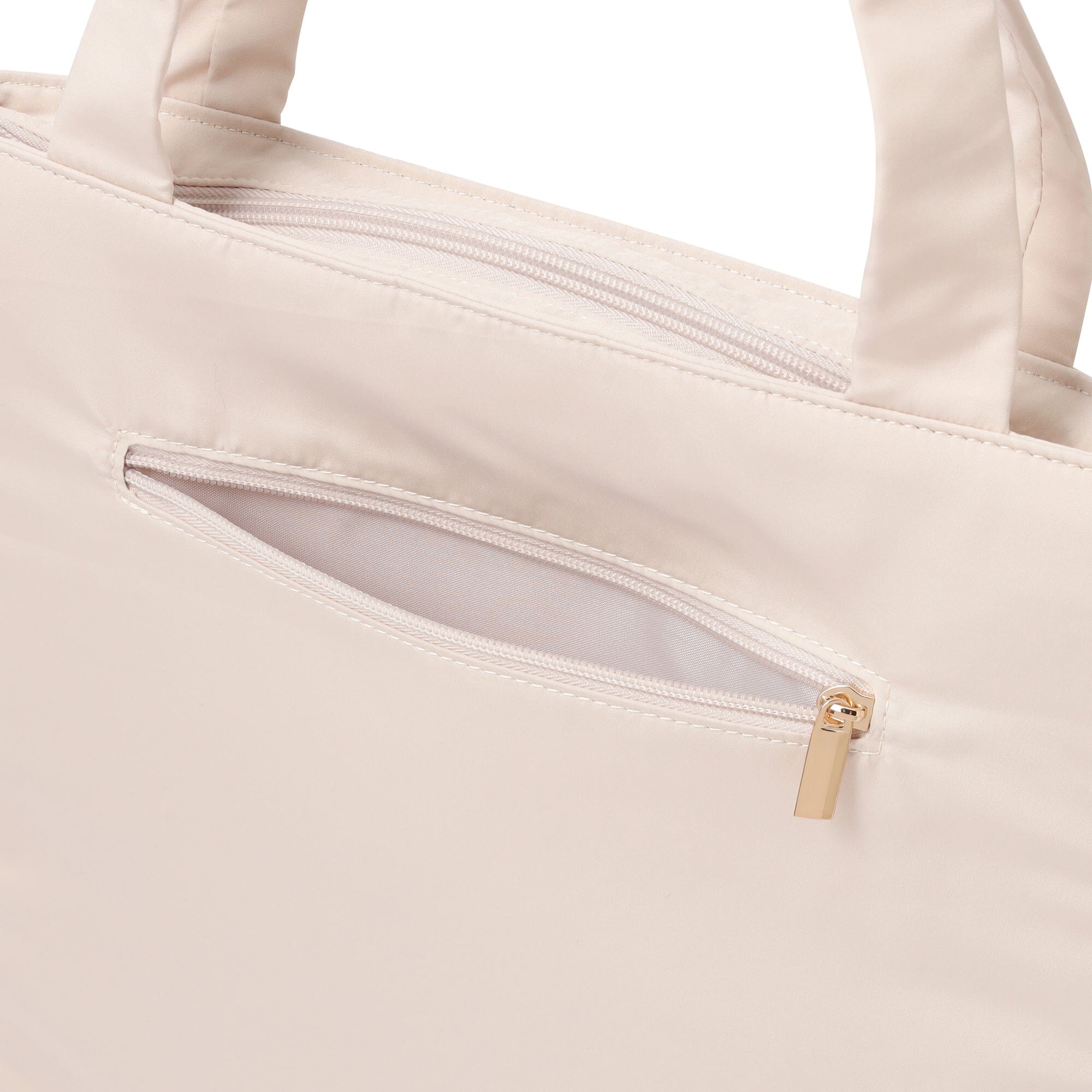 Gathered PC Tote Bag Light Pink