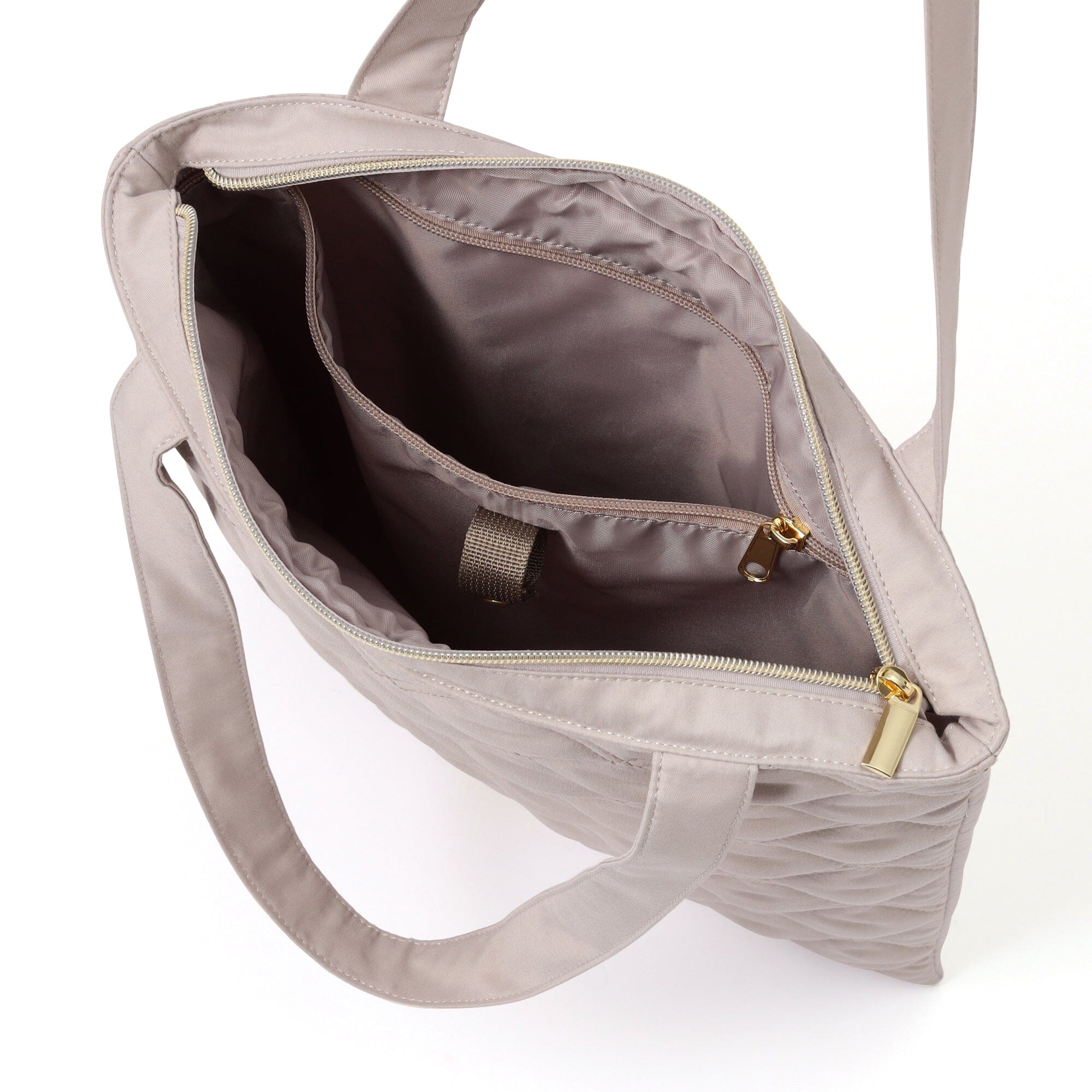 Noble Quilt PC Tote Bag Beige