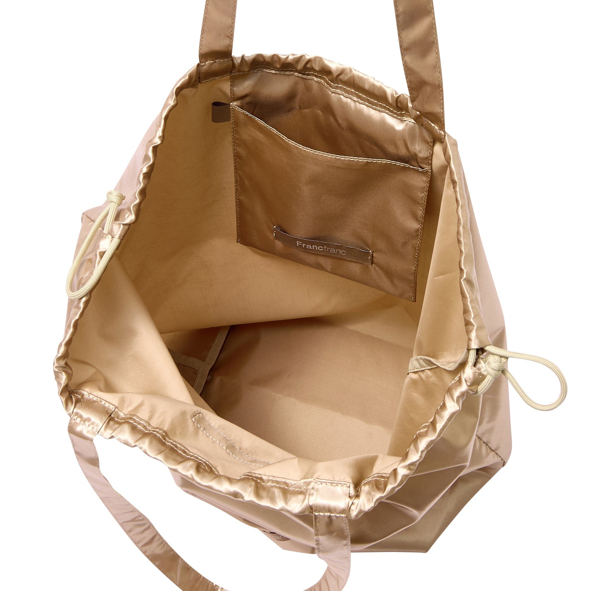 Satin Rain Cover Eco Bag Beige