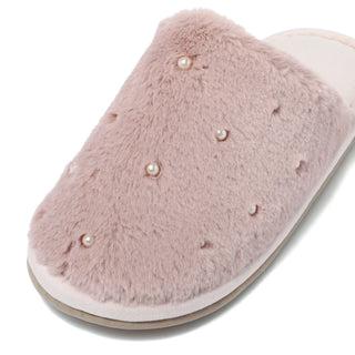 Eco Fur X Pearl Roomshoes  Pink