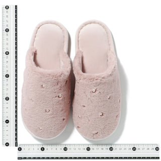 Eco Fur X Pearl Roomshoes  Pink