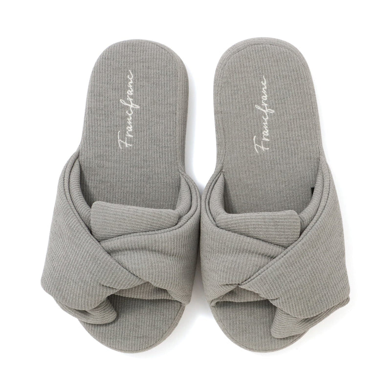 Ice Touch Rib Cross Room Shoes Grey