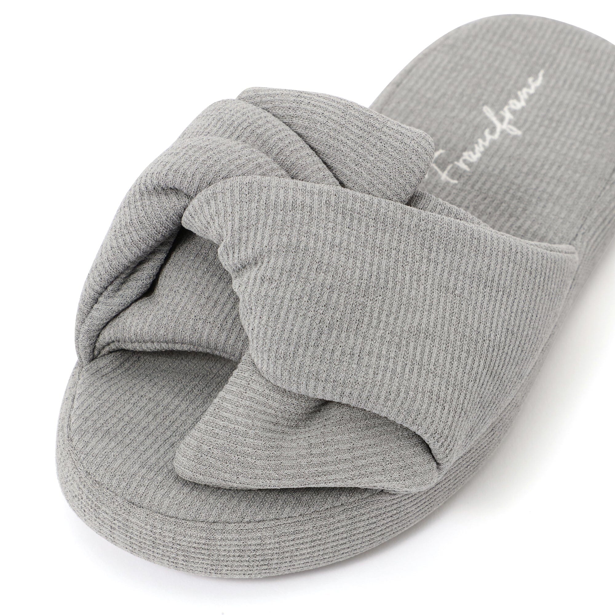 Ice Touch Rib Cross Room Shoes Grey